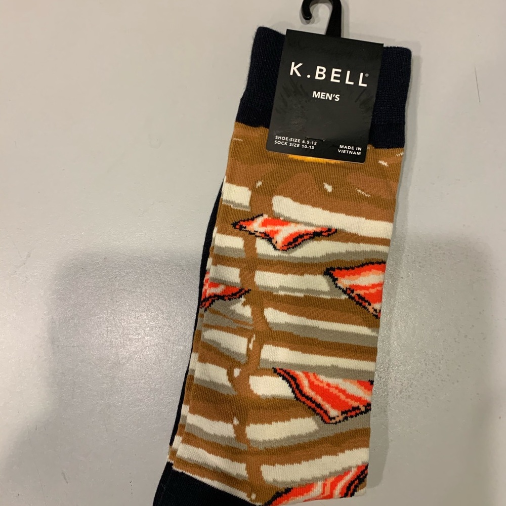 K.Bell Men’s Bacon and egg socks